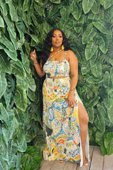 "Cabo" Skirt Set in Blue