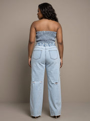 Raw Edge Jumpsuit