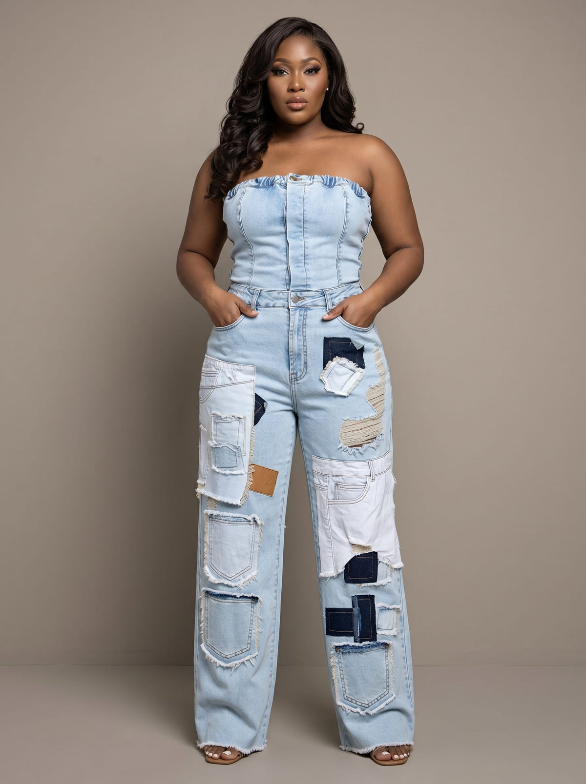 Raw Edge Jumpsuit