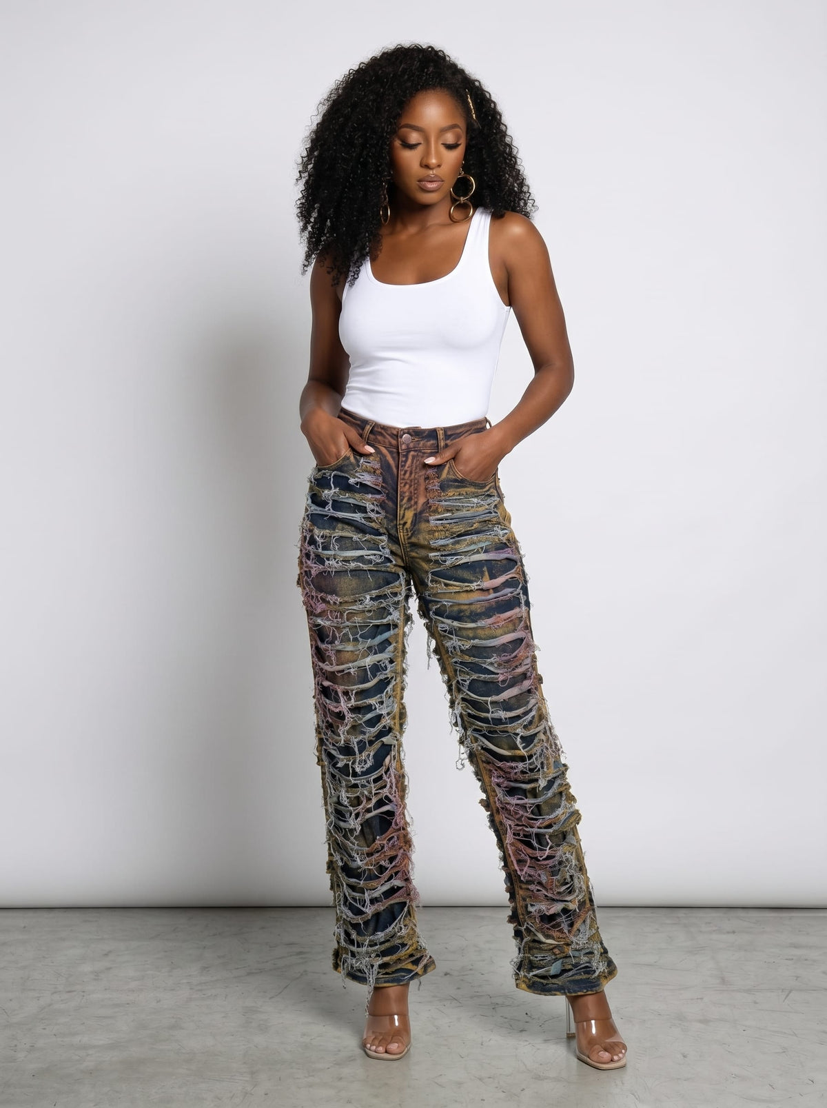 Distressed Denim *Multi