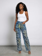 Distressed Denim *Blue