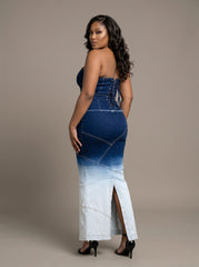 Denim Ombre Dress