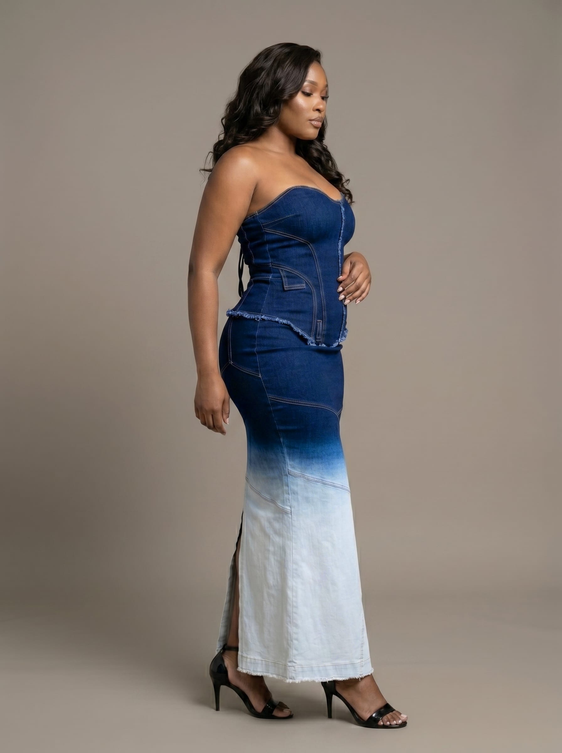 Denim Ombre Dress